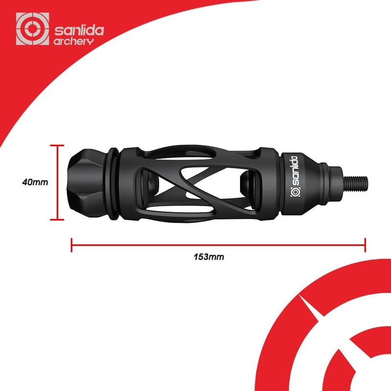 sanlida Archery Dragon 10 Stabilizer Bow Riser Extension Dampener, Quick Disconnect Silencer for Recurve Bow Compound Bow - Image 5